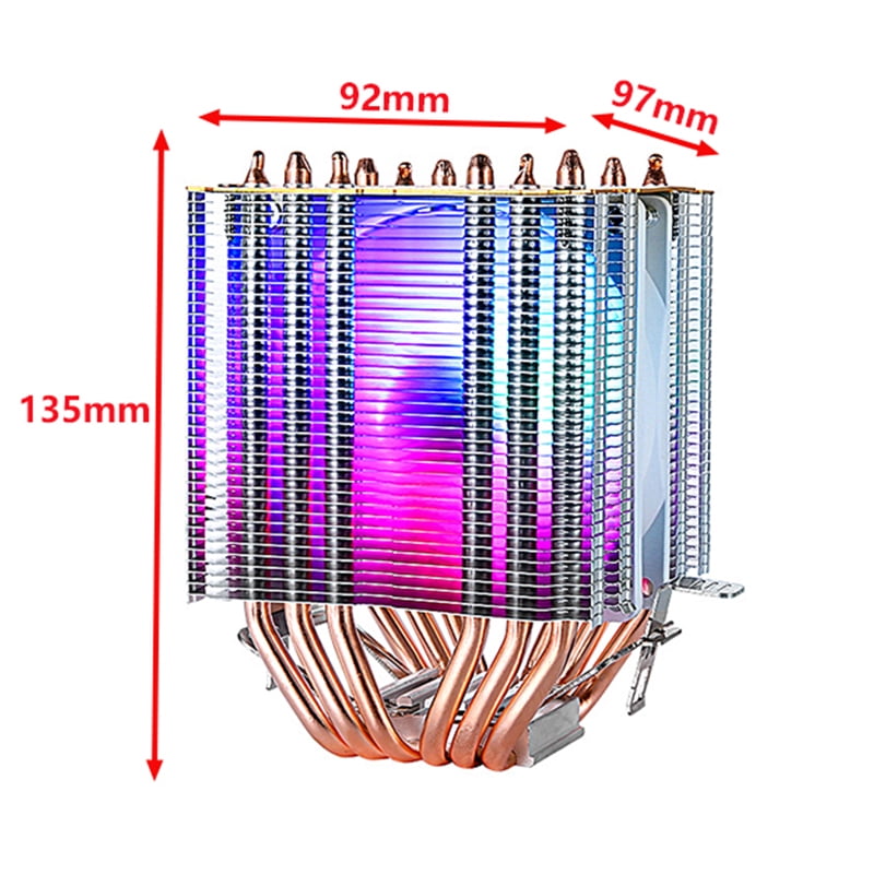 PC Heat dissipation Dual Tower 6 Heat Pipe Cooler CPU Cooler Fan Installing LGA2011 x79 x99 E5 2066 115x 1200 1700 i3 i5 i7 AMD