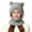 Grey, variant on CPNG Girls 2 Pcs Winter Cute Bear Pom Plush Balaclava Hat Face Mask Fleece Lined Windproof Ski Mask Neck Warmer Scarf Helmet Hood Bear Ears Cap
