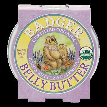 Badger Organic Pregnant Belly Butter - Cocoa Butter & Calendula - 2 (Best Belly Butter Pregnancy)