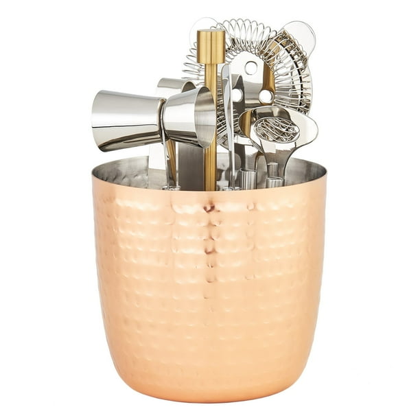?Aura? Hammered Copper Bar Tools Set