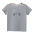 thumbnail image 2 of LSLJS T-Shirts à Manches Courtes pour Tout-Petits Garçons Filles en Coton Doux Col Rond T-Shirts Filles T-Shirts Imprimés Saint-Valentin Cadeaux pour Enfants, 2 of 4
