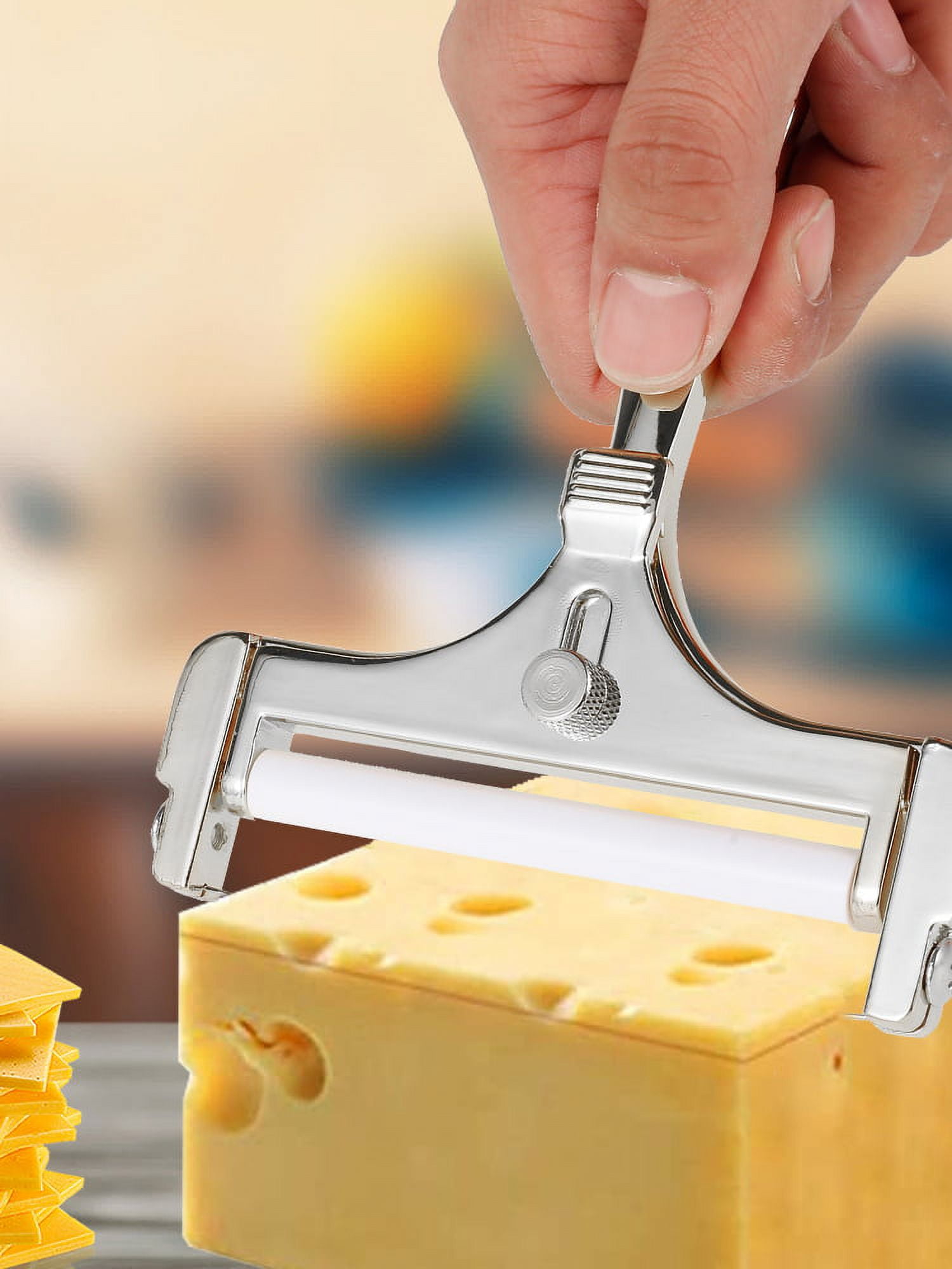  3 Pieces/Set Cheese Butter Slicer, Double Stainless Steel Wire Cheese  Cutter Tool, Cheese Cutter Creates Thick and Thin Slices Fast, Cheese Knife  Kitchen Cooking Baking Tools: Home & Kitchen