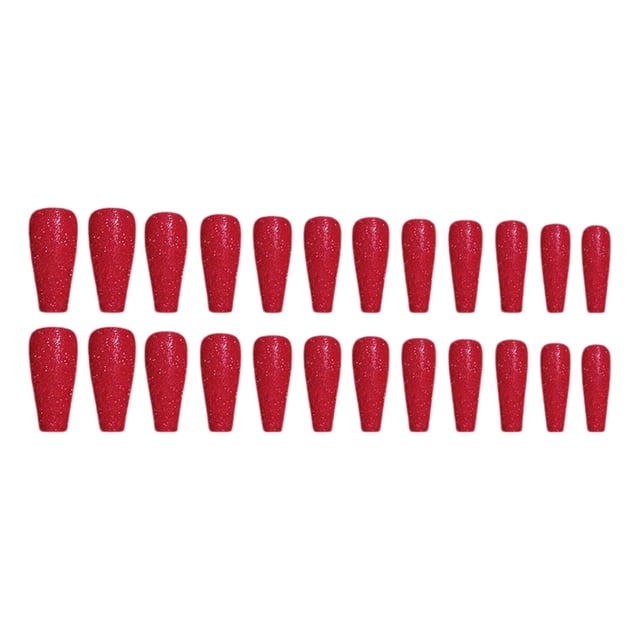 Seitruly Uñas postizas de ataúd, estilo francés clásico, uñas a presión, cubierta completa, punta de uñas, pegatinas de manicura de viscosidad Arte de uñas Tipo 5 Seitruly CE012296-05B