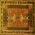 thumbnail image 1 of Ahgly Company Indoor Square Persian Yellow Traditional Area Rugs, 3' Square, 1 of 4