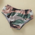 thumbnail image 2 of Vedolay Girls Swimsuit Scallop Trim Scoop Neck Bikini Swimsuit Two Piece Bathing Suits,Camouflage 3-6 Months, 2 of 5