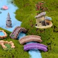 thumbnail image 3 of fastboy Fairy Garden Kit Synthetic Resin Durable Beautiful Eye-catching Porable Terrarium Decor Different Display Balcony Decoration Yellow, 3 of 5