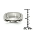 thumbnail image 5 of Stainless Steel Ridged Edge 7mm Brushed and Polished Band, 5 of 9