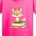 thumbnail image 4 of Inktastic Fox and Books Youth T-Shirt, 4 of 5