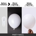 thumbnail image 3 of PartyWoo Globos de látex blancos 155 piezas 46 cm 30 cm 25 cm 13 cm, 3 of 9