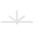thumbnail image 4 of 96"W x 36"H x 4"D x 4"F, 9/12 Pitch, Kennewick Architectural Grade PVC Gable Bracket, 4 of 8
