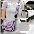 thumbnail image 5 of ZUXONGSY Tie-Dye Butterfly Floral Print Shoulder Bag for Women Waterproof Crossbody Purse Small Satchel with Adjustable Wide Strap for Daily Use Shopping, 5 of 7
