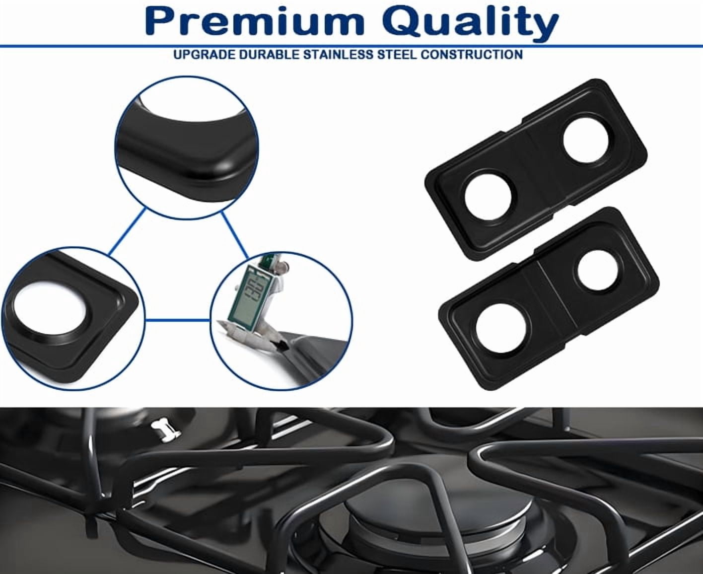 Drip Pans Cooktop for GE Spectra XL44 Gas Stove GE Oven Parts WB34K10009 WB34K10010 Rectangle Range Cooktop Drip Bowls for GE Gas Stove Drip Pans Oven Replacement Parts