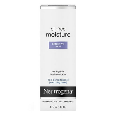 Neutrogena Moisture Oil Free Formula, Sensitive Skin - 4 Oz, 6 Pack