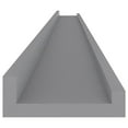 thumbnail image 5 of vidaXL Wall Shelves 4 pcs Grey 115x9x3 cm, 5 of 5