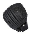 thumbnail image 3 of Soidarity Béisbol PU Guante de cuero Deportes al aire libre Béisbol Softbol Práctica Entrenamiento Guante Deportes Equipo Béisbol negro 10.5 pulgadas Soidarity OD000036-02B, 3 of 6