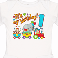 thumbnail image 4 of Inktastic It's My Birthday Circus Train 1st Birthday Boys or Girls Long Sleeve Baby Bodysuit, 4 of 5