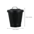 thumbnail image 3 of MasteelfCA 2pcs Mini Trash Can Flowerpots Iron Creative Waste Bin Flowerpot with Lids, 3 of 7