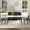 White 1, variant on Dining Table Sets 55.12" Modern Artificial Stone Black Straight Edge Black Metal Leg Dining Table-Can Accommodate 6 People(Dining Table Only),Modern Dining Tables