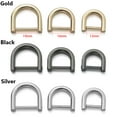 thumbnail image 2 of Belt Handle Bag Strap Accessories Detachable Open Screw Leather Craft Clasp D Ring Buckle GOLD 16MM, 2 of 8