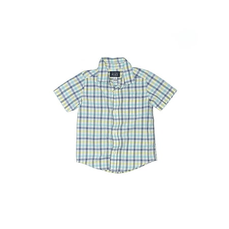 

Pre-Owned The Children s Place Boy s Size 3T Short Sleeve Button-Down Shirt