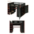 thumbnail image 4 of Aukfa Full Size Gaming Loft Bed, Esports Bed Frame with Desk, Wardrobe, RGB LED Lights & Charging Station, Shelves, Red, 4 of 8