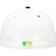 thumbnail image 4 of Men's New Era White Florida Marlins Cooperstown Collection Neon Eye 59FIFTY Fitted Hat, 4 of 6