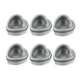 thumbnail image 1 of Boîtes de Rangement en PVC Design en Forme de Cœur 6 Pcs 2.3x2.3x1.1In, 1 of 1