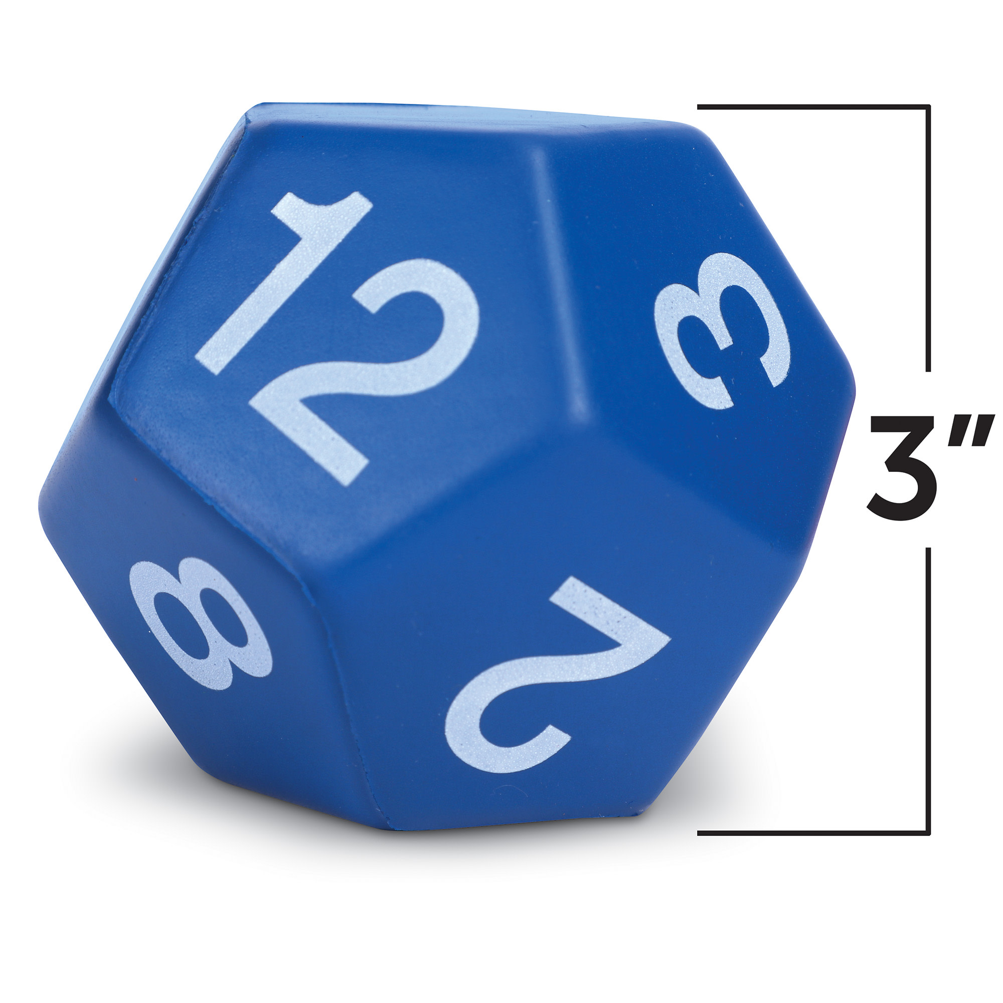 Learning Resources Jumbo Foam Polyhedral Dice - Math Manipulative Cubes, Ages 6+