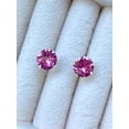 thumbnail image 2 of GORGEOU Pink Sapphire Earrings Sterling Silver Trending Jewelry Gift Pink StoneHandmade Earrings, 2 of 2