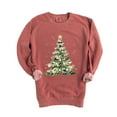thumbnail image 6 of Watercolor Christmas Tree Sparkle - Women's Garment Dyed Sweatshirt, 6 of 12