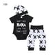 thumbnail image 2 of Sonducket 3 piezas de ropa de bebé, ropa de bebé infantil, camiseta de manga corta, mameluco, pantalones, gorra conjuntos de ropa 3satz Sonducket AP003099-04, 2 of 6
