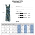 thumbnail image 5 of DYMADE Women Sleeveless Floral Maxi Dress V Neck Empire Waist Female Long Dresses, 5 of 5