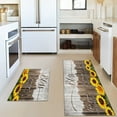 thumbnail image 5 of Sunflower Kitchen Rugs Mat Set of 2 Farmhouse Rustic Kitchen Rugs Kitchen Floor Mats Non Slip Washable Sunflower Kitchen Decor, 5 of 6