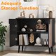 thumbnail image 4 of QinaQin Aparador buffet moderno con puertas y repisa ajustable, credenza de almacenamiento para comedor, sala o entrada, 4 of 7