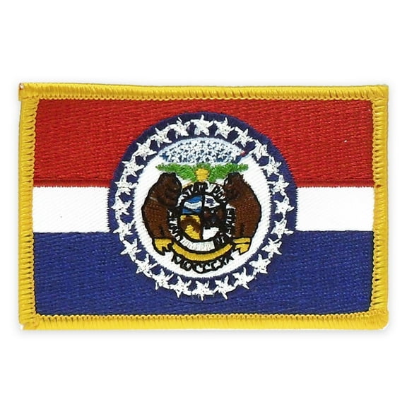 PinMart Embroidered US State Flag Patch - Missouri
