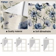 thumbnail image 5 of Navy Blue Floral Swag Valances for Windows 2 Pack, Kitchen Window Curtains 36 Inch Length, Vintage Flowers Elegant Pastoral Rustic Privacy Swag Curtains for Living Room/Bathroom 36"x36", 5 of 8