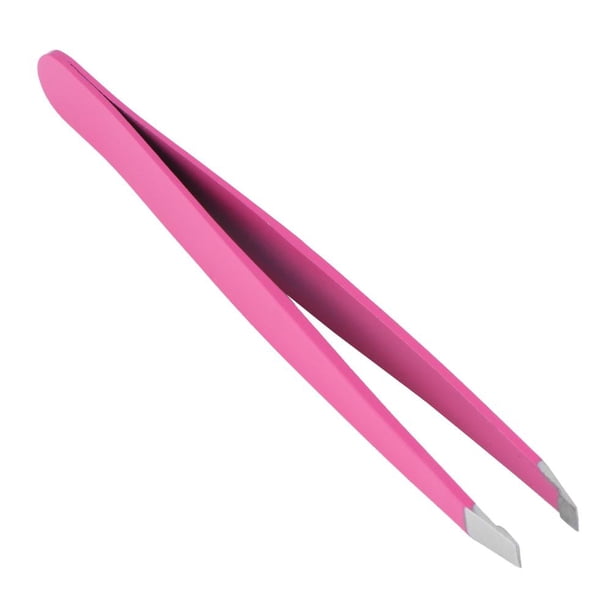 Cejas Oblicuas Profesionales para Dar Forma A Las Cejas Acero Inoxidable (rojo Rosa)
