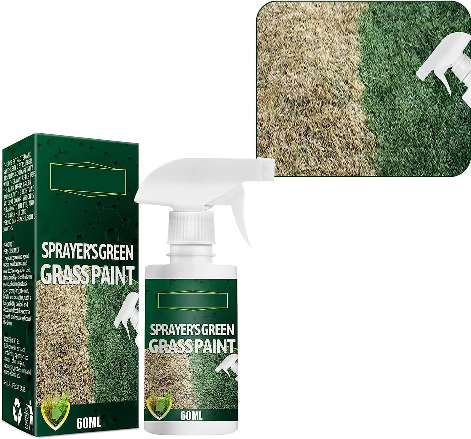Lawn Dye Ready To Use Green Grass Lawn Spray Plant Greening Agents for