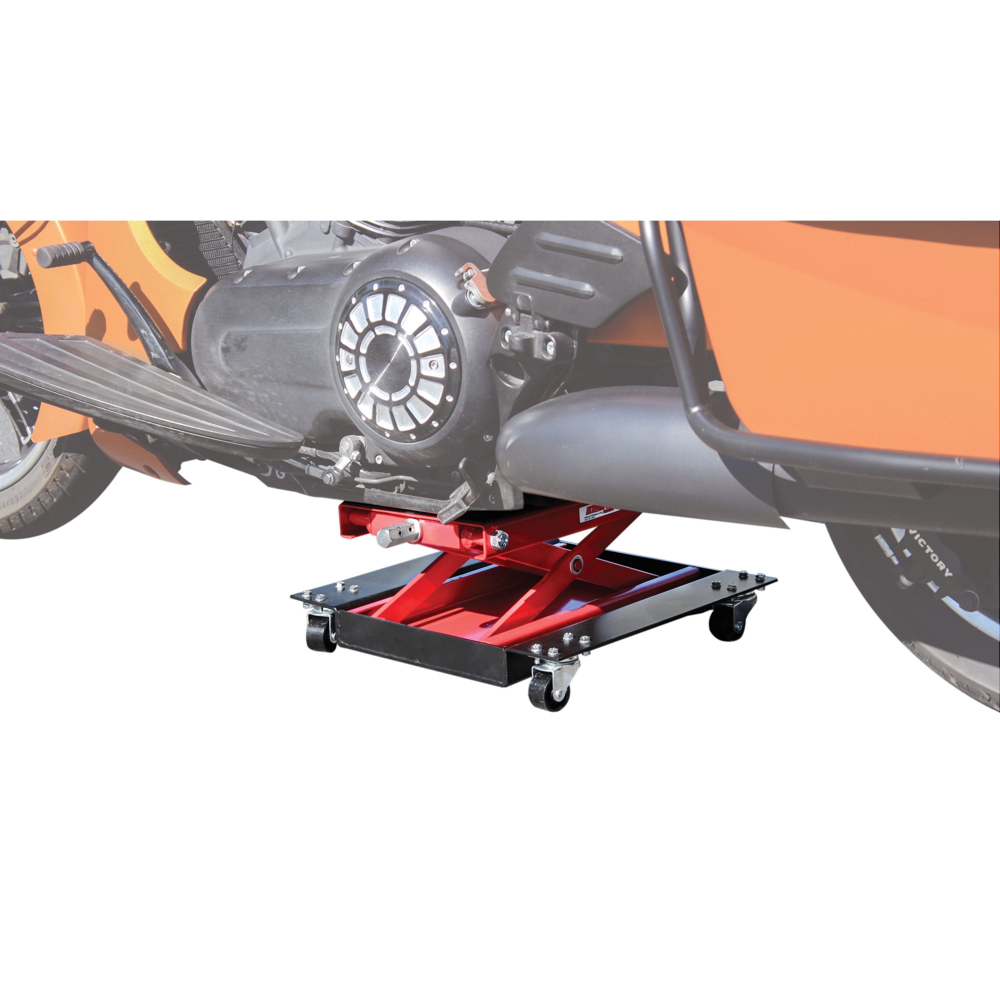 Extreme Max 5001.5059 Wide Motorcycle Scissor Jack with Dolly