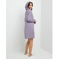 thumbnail image 6 of Hanes Originals Women's Soft Brushed Fleece Hoodie Dress Muted Iris M, 6 of 6