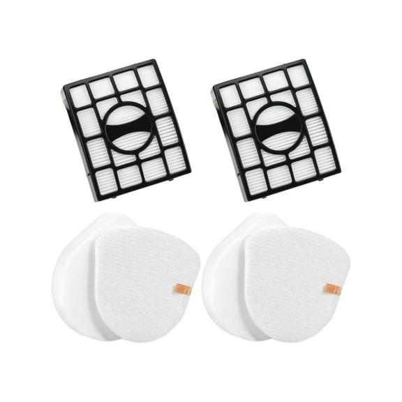 Nispira 2 HEPA & 2 Foam Filter Replacement Set for Shark Upright Vacuums UV650, UV725, ZU560, ZU560C, ZU561, ZU562, ZU572, ZD400, ZD402, ZD201, Part XFFK560 & XHEPA560, 1 Set