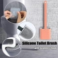 thumbnail image 3 of Toilet Brush Set, Silicone Toilet Brush, Silicone Toilet Brush, Toilet Brush Set, Silicone, Toilet Brushes And Holder Without Drilling, Toilet Brushes, 3 of 5