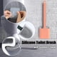 thumbnail image 3 of Toilet Brush Set, Silicone Toilet Brush, Silicone Toilet Brush, Toilet Brush Set, Silicone, Toilet Brushes And Holder Without Drilling, Toilet Brushes, 3 of 5