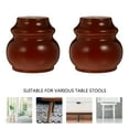 thumbnail image 2 of PTOOTP Set of 4 Brown Wood Furniture Legs for Sofa Couch Replacement, Elegant and Support, 2 of 8