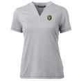 thumbnail image 2 of Women's Cutter & Buck Heather Gray Southeastern Louisiana Lions Forge Blade V-Neck Top, 2 of 3