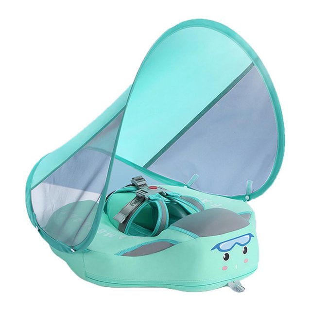 Flotador De Piscina Para Bebé, Flotador Inflable Para Bebé Con Visera, Anillo De Natación Desmontable Para Bebé, Asiento De Piscina Para Bebés De 3 Meses A 24 Meses Yuarrent BA001517-00