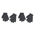 thumbnail image 1 of Qarigey 1 Pair Kids Gloves Clothing Accessory Comfortable Color Covers Glove Toddler Hand Solid Knitted Warming for Winter Negro 2Conjunto, 1 of 6