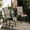 Coffee, variant on Counter Height Bar Stools, Set of 2 Swivel Dining Chair, Waterproof Mesh Sling Chair for Outdoor, Patio, Backyard, Black
