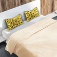 thumbnail image 6 of Ryvnso Satin Pillowcase Sunflower Pattern Pillow Cases Standard Size 26x20in, 6 of 6