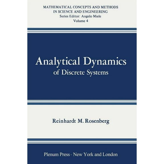 Mathematical Concepts and Methods in Sci Analytical Dynamics of Discrete Systems, (Paperback)